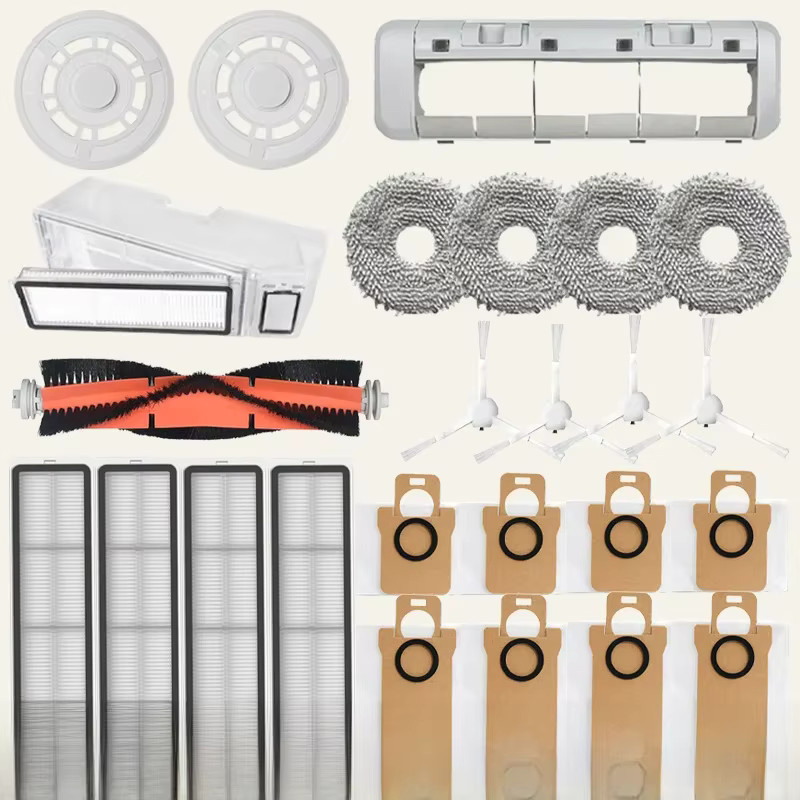 Ersatzteil-Set für Dreame S10 und S10+ sowie Xiaomi Mijia Omni 1S B101CN B116 mit Hauptbürste, Wischtüchern, HEPA-Filtern und Staubbeuteln - Bild 2
