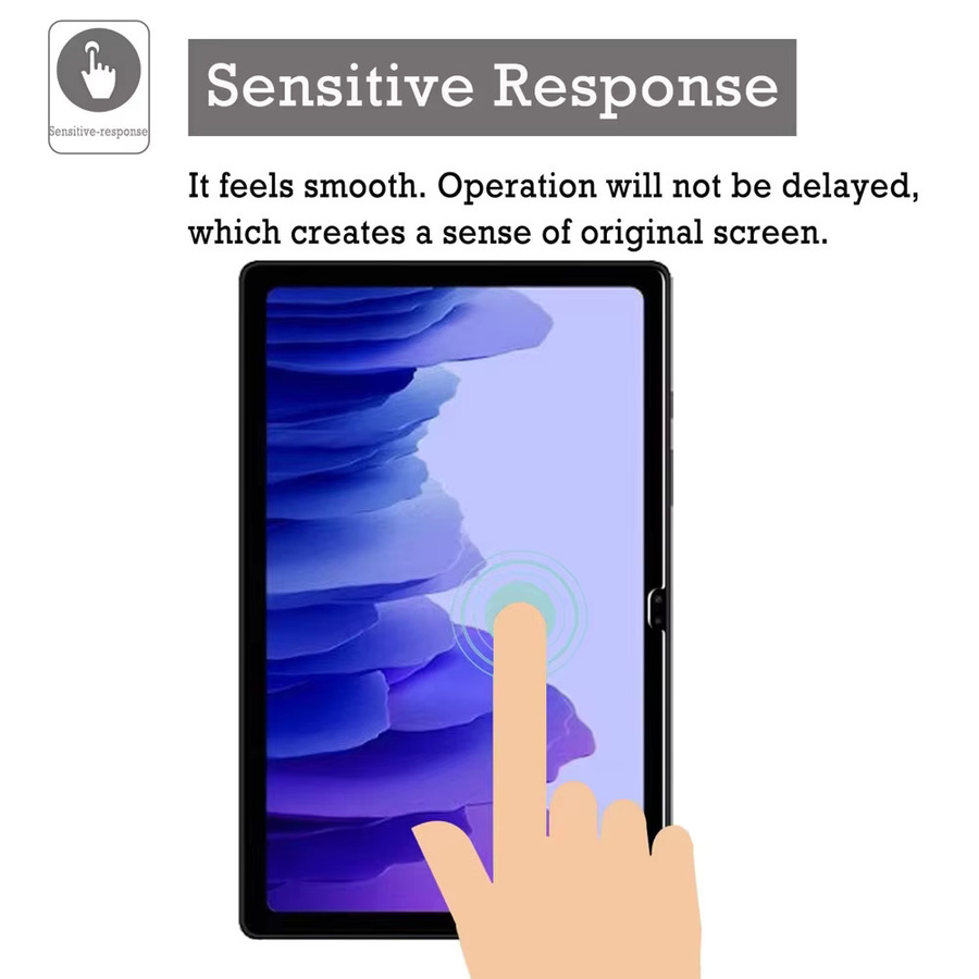 Samsung Displayschutzfolie aus gehärtetem Glas für Galaxy Tab A7 10,4 Zoll 2020 SM-T500 T505 T507, transparent - Bild 4