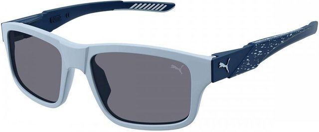 Puma PU0396S Sonnenbrille, Herren, Vollrand, rechteckig, Kunststoff, grau - Bild 1