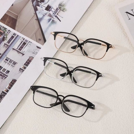 SIRENXI Puppe Brille Zubehör aus Metall und Baumwolle