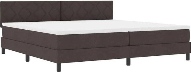 vidaXL Boxspringbett mit Matratze aus Stoff in Braun mit Taschenfederkern, B/T/H: 200 x 200 x 203 cm - Bild 1