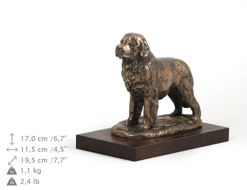 Art-Dog Hundestatue Neufundland in Braun als klassische Dekoration aus Kunstharz - Bild 2