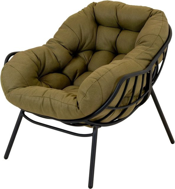 Lesli Relaxstuhl Cozy in Olive mit Aluminiumgestell B/T/H: 97 x 101 x 93 cm - Bild 1