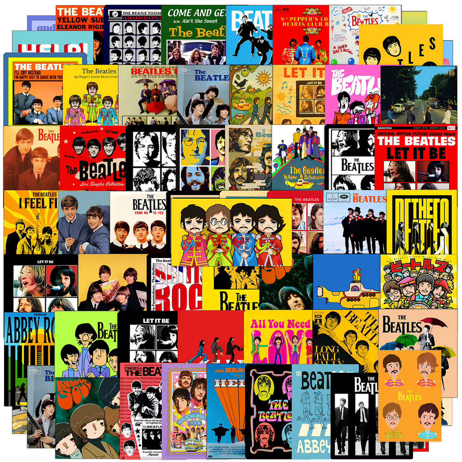135 Stück The Beatles Rock Mini-Aufkleber in Multicolour für DIY-Dekorationen von RecordingYourLife Store - Bild 3