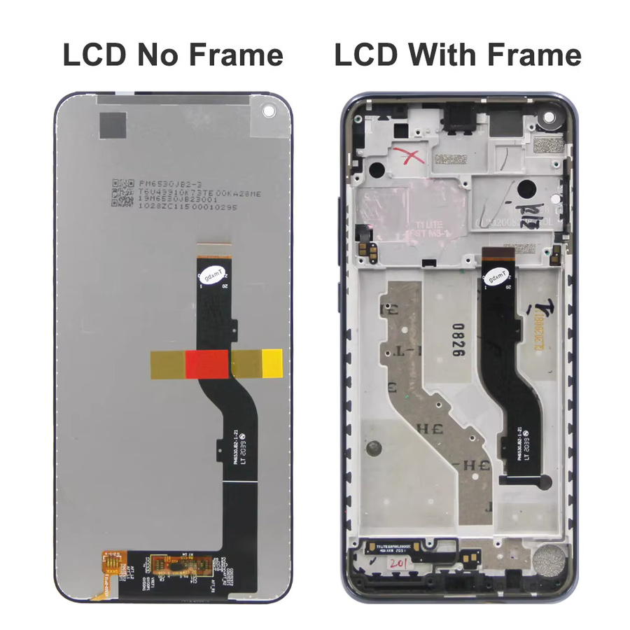TCL 10 Lite T770H Ersatz Display mit 6,53 Zoll LCD Touch Screen Rahmen und Digitizer Montage in Schwarz - Bild 3