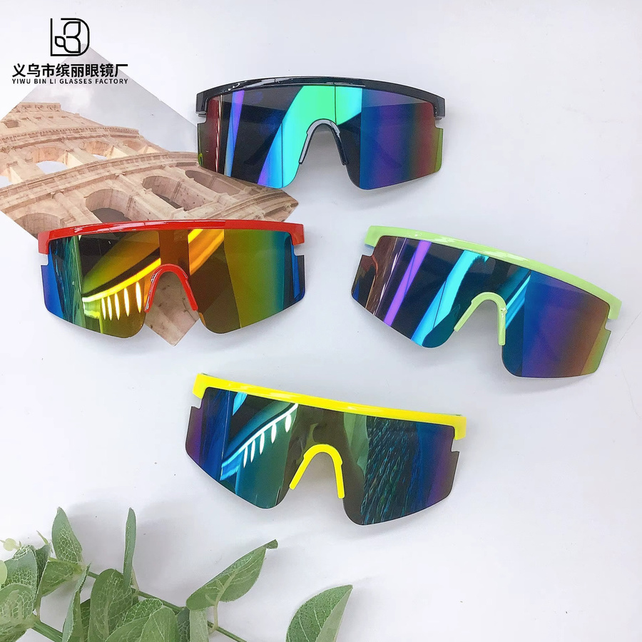 ZUXUB Kinder Sportsonnenbrille, Vollrand, Kunststoff, Wrap - Bild 3