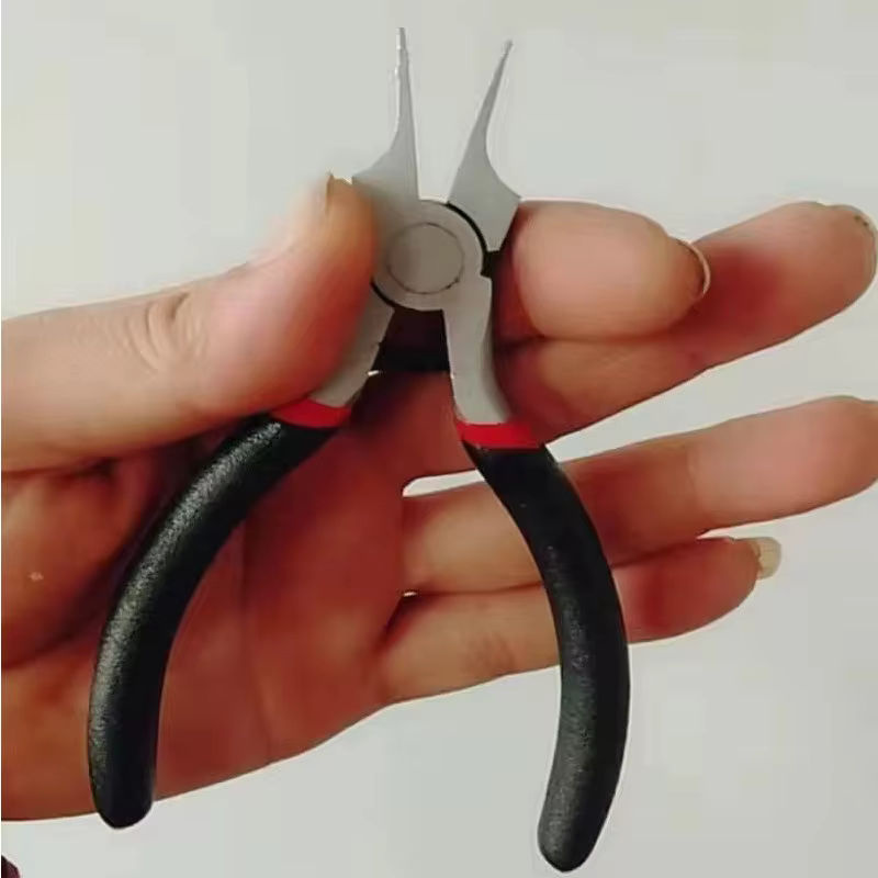 Nylon-Spitzzange in Silber für Schmuckherstellung und Drahtbiegen mit Kunststoffoberfläche - Bild 2
