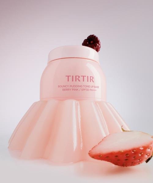 Tirtir Bouncy Pudding Tone Up Base, 02 berry pink, Glänzend - Bild 1