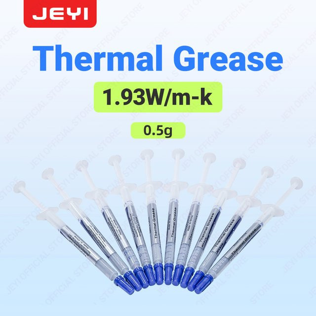 JEYI Hochdichte Wärmeleitpaste mit 1,93 W/m·K Wärmeleitfähigkeit für GPU und PS5, nicht leitendes Kühlgel im Spritzenapplikator - Bild 1
