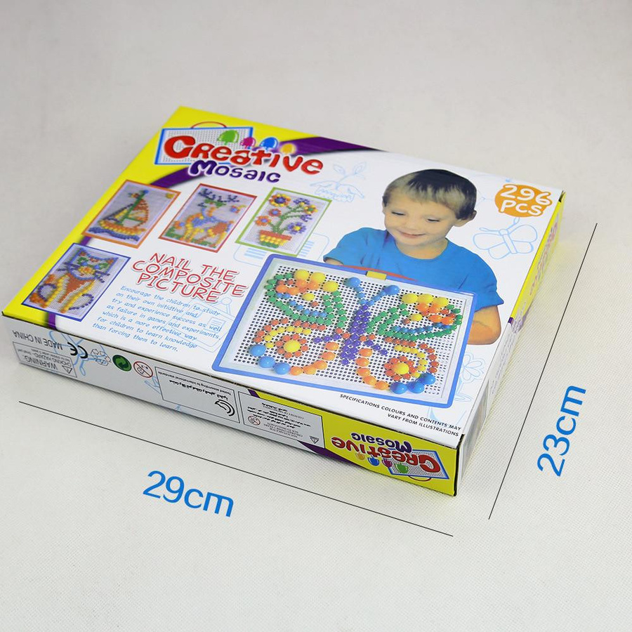Faylisvow Korn Pilz Nagel Perlen 3D Puzzle, bunt, 296-teiliges Set - Bild 2