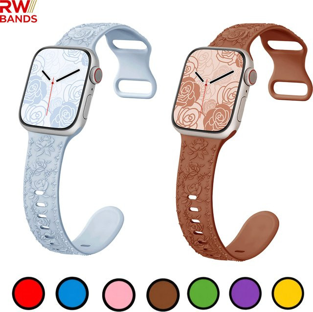 RWBANDS Uhrenarmband Silikon, Weiß, Unisex - Bild 1