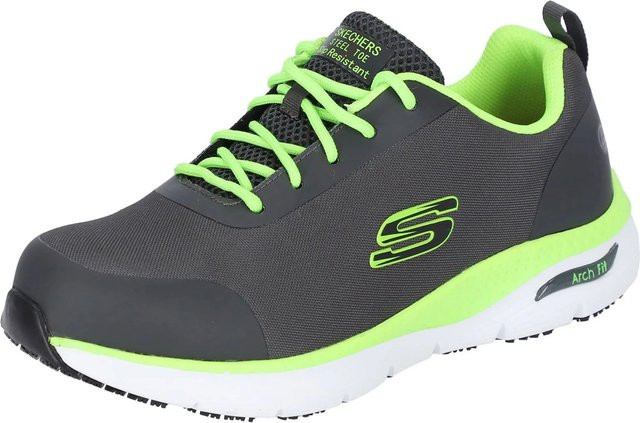 Skechers Sicherheitsschuhe Ringstap Arch Fit SR Herren S3 Grau-Limette Größe 46 - Bild 1