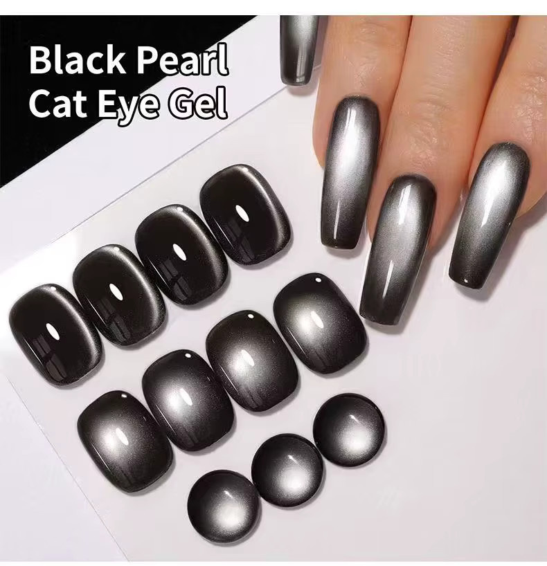 XEIJAYI Magnetgel-Nagellack, Black Pearl, schimmernd, 15 ml - Bild 2