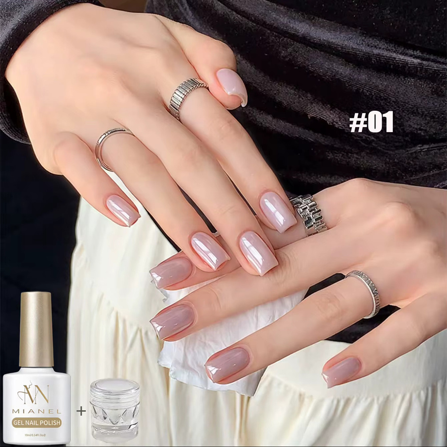 MIANEL Nagelgel Süßer Milchpudding, 9 Farben, UV-Gel - Bild 2