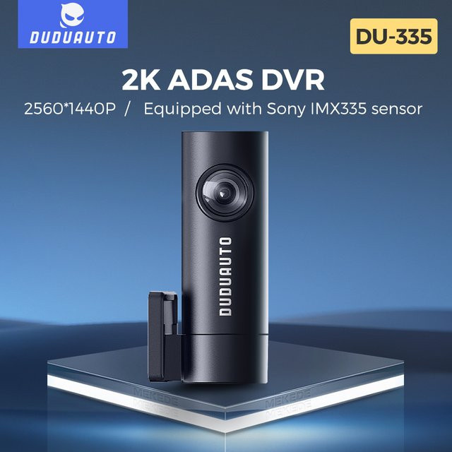 DUDUAUTO 2K ADAS DVR Dashcam mit Sony IMX335 Sensor, QHD 1440P Auflösung und 360 Grad Rotationsfunktion, Schwarz - Bild 1