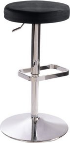 Mayer Sitzmöbel Barhocker 1200 höhenverstellbar aus Mikrofaser in Grau, Breite: 44 cm - Bild 1