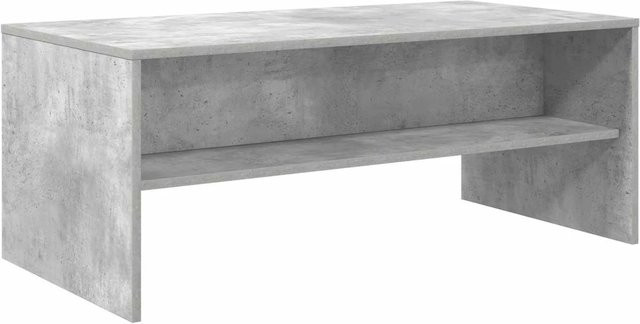 vidaXL Couchtisch in Beton-Optik Grau aus Holzwerkstoff, modern und rechteckig, B/T/H: 100 x 50 x 40 cm - Bild 1