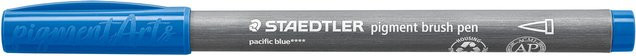 Staedtler Pigment Brush Pen in Pazifikblau - Bild 1