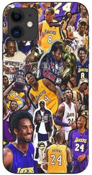 Maniacase iPhone 12 Mini Schutzhülle Kobe Bryant NBA Champion in Schwarz und Multicolour - Bild 1