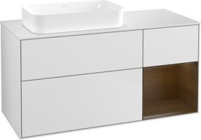 V&B Waschtischunterschrank Finion in Weiß lackiert, B/T: 120 x 60 cm - Bild 1