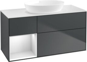 V&B Waschtischunterschrank Finion in Grau lackiert, Breite: 120 cm, Tiefe: 50,1 cm, Höhe: 50,1 cm - Bild 1