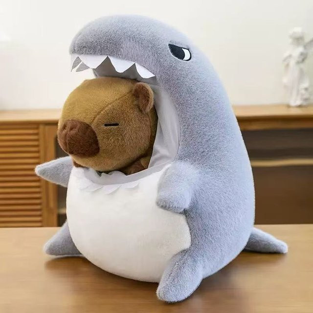 Yiran Health & Beauty Capybara Plüschtier, 30cm, Grau - Bild 1