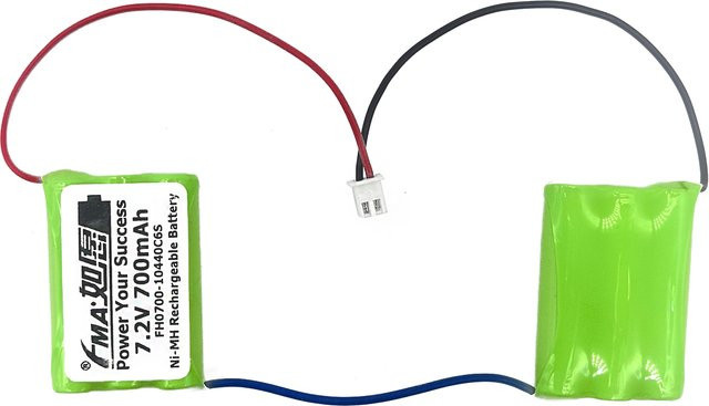 FMA Ni-MH Akku 7,2V 700mAh in Grün für Sleepytroll Babywippe, Wiege und Schaukelstuhl - Bild 1