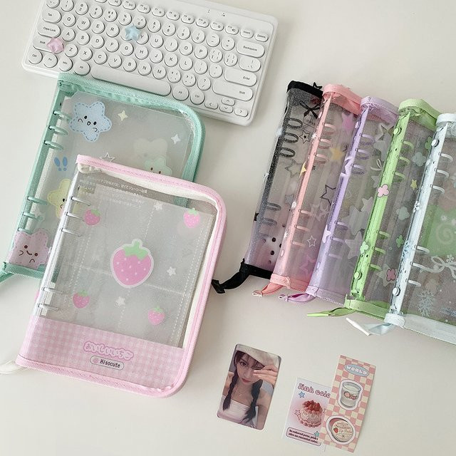 A5 PVC Fotoalbum mit Reißverschluss für Idol-Fotos und Karten im Koreanischen INS-Stil - Bild 1