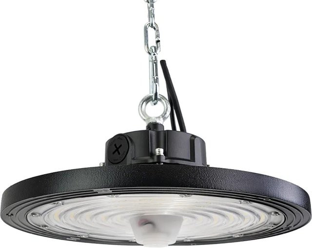 ENOVALITE LED HighBay UFO Hallenstrahler 120W, 4000K Neutralweiß, dimmbar, verstellbarer Abstrahlwinkel, IP65, Schwarz - Bild 1