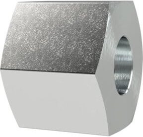 Riegler Überwurfmutter M16x1,5, Rohr-Außen-Ø 8 mm, SW1 19, Stahl verzinkt, Silber - Bild 1