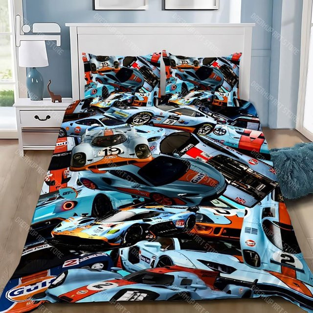 Bettwäscheset Lodestar mit G-GulfS Muster aus Mikrofaser, Blau, B/H: 150 x 200 cm - Bild 1