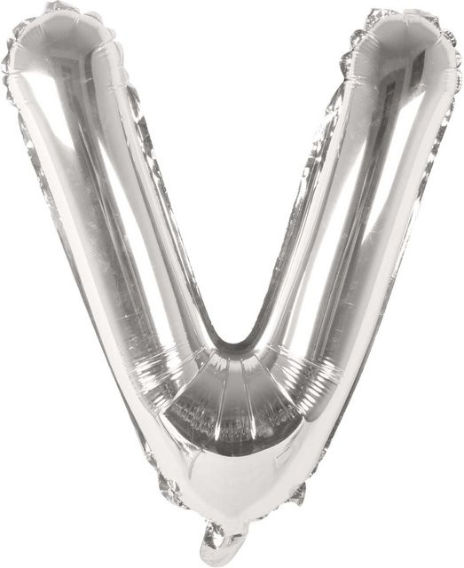 Rico Design Folienballon Buchstabe in Silber, Höhe: 36 cm - Bild 1