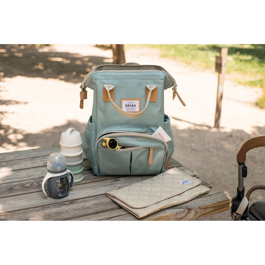 Béaba Wickeltasche Wellington Rucksack in Grün - Bild 3