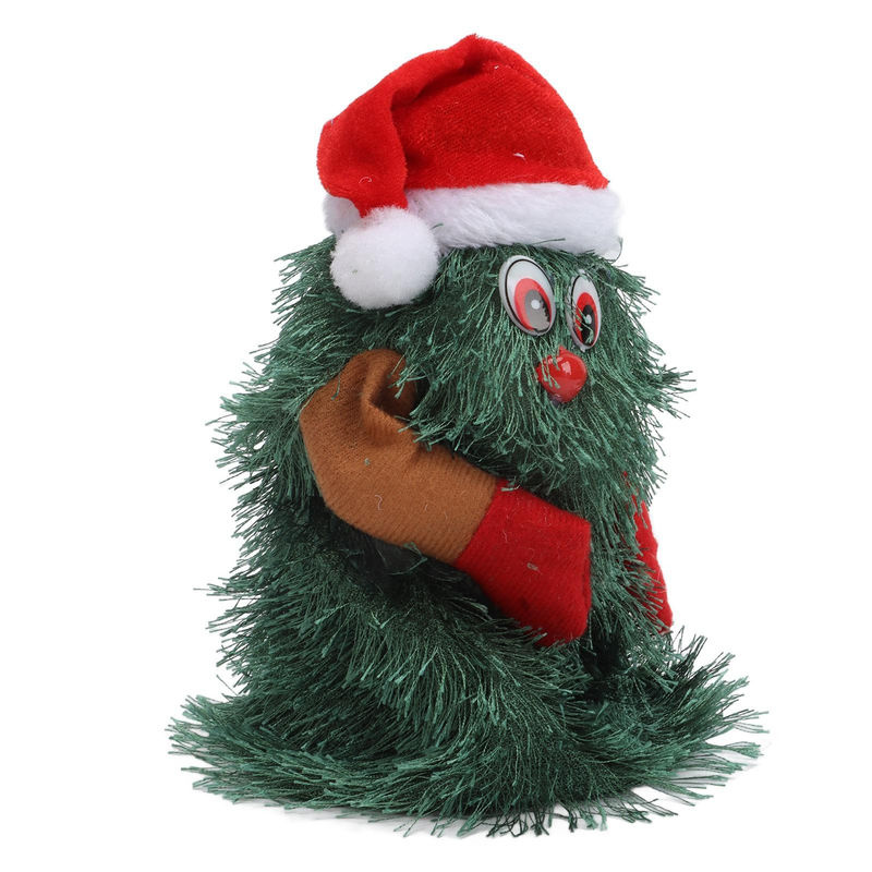 TOMTOP JMS Musikalischer Weihnachtsbaum für den Tisch als rotierende Pflanzen-Figur in Grün - Bild 5