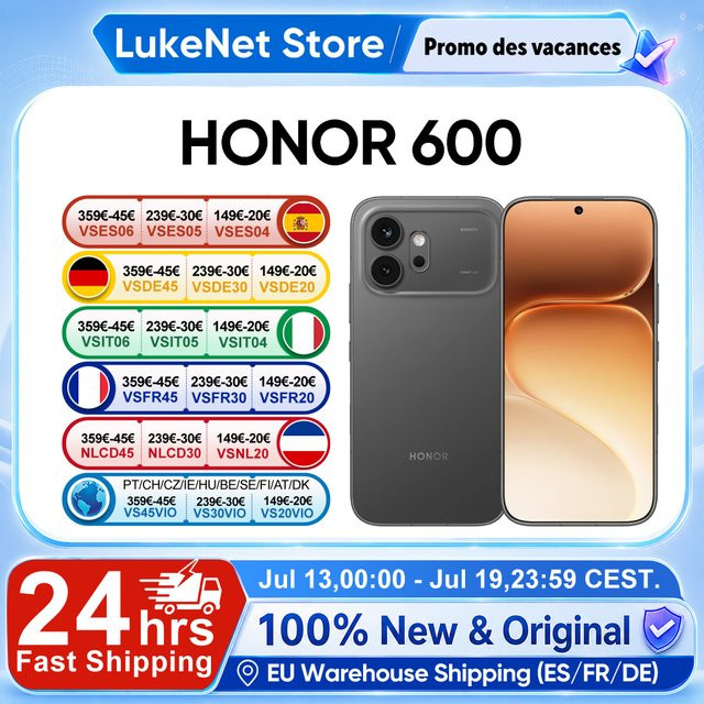 HONOR 600 5G Smartphone Gold 256GB mit 6,57 Zoll AMOLED Display - Bild 1