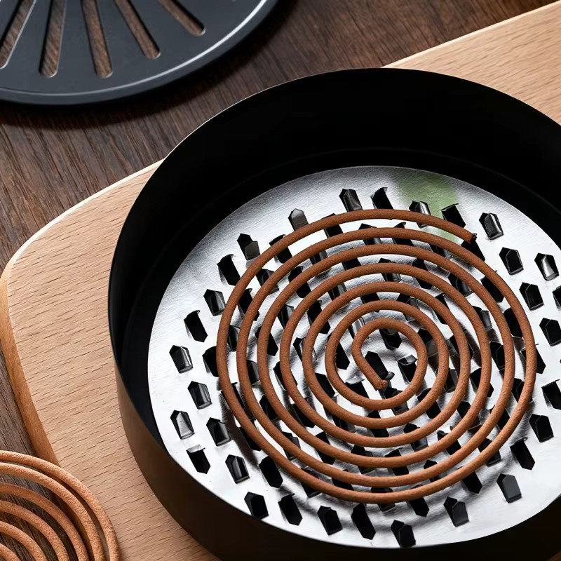 Meltset Mückenspiralbox aus Eisen mit Deckel in Schwarz für Zuhause, Outdoor und Camping - Bild 3