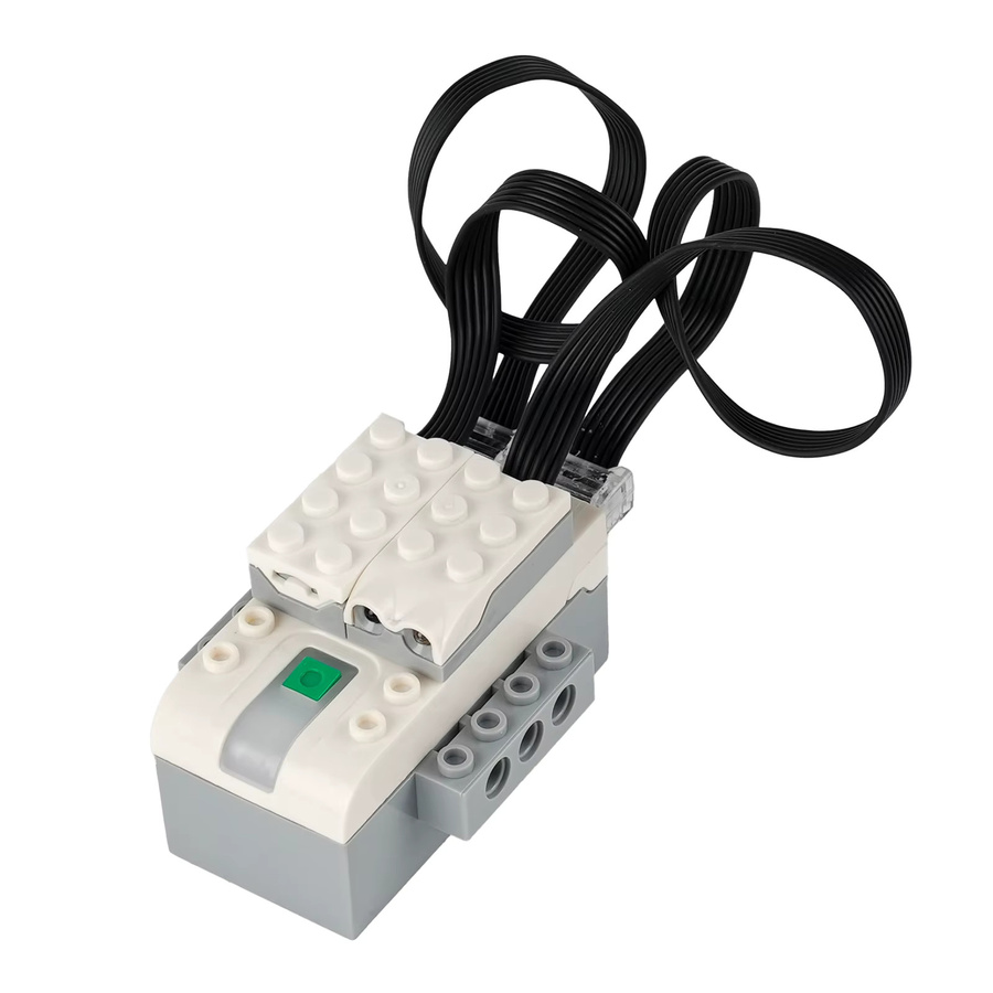 wishiot Technologie Bausteine Zubehör Set mit Motor, Bewegungssensor, Neigungssensor und USB Hub in Weiß - Bild 2