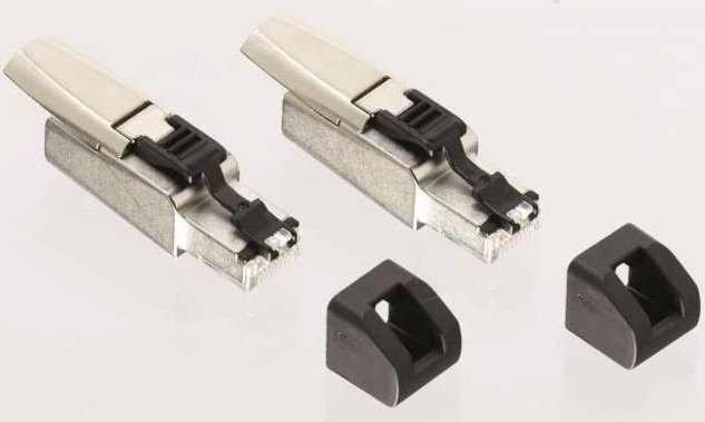Ideal LanTEK III RJ45-Ersatzkontakte für Cat. 6A in Silber (R161050) - Bild 1