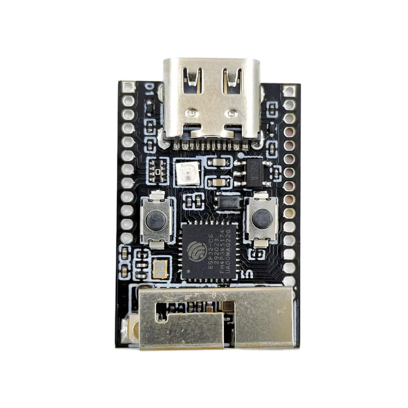 QSZNTEC ESP32-C6 Mini-Entwicklungsboard mit RISC-V Prozessor, Wi-Fi und Bluetooth Dual-Mode in Schwarz - Bild 2