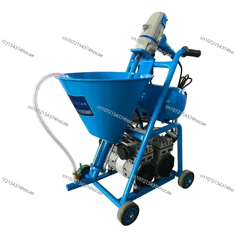 Industrielle Zementpaste-Spritzmaschine mit integriertem Mischgerät für wasserdichte Wandbeschichtungen in Blau - Bild 3