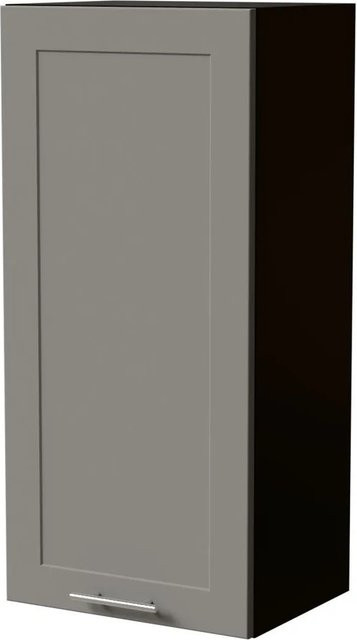 Feldmann-Wohnen Hängeschrank Oslo Küchenschrank Schwarz und Staubgrau Matt B/T/H: 45 x 32,5 x 96 cm - Bild 1