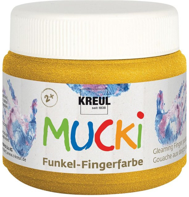 MUCKI Funkel-Fingerfarbe Goldschatz - Bild 1