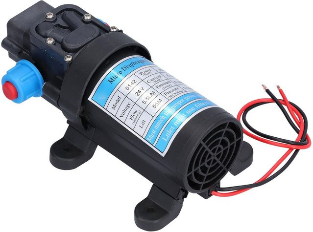 Elektrische Mikro Membranpumpe für Hochdruck von Painter, selbstansaugende Booster-Pumpe für Autowäsche und Reinigung, Schwarz, 6L min, 24V 250mA - Bild 1