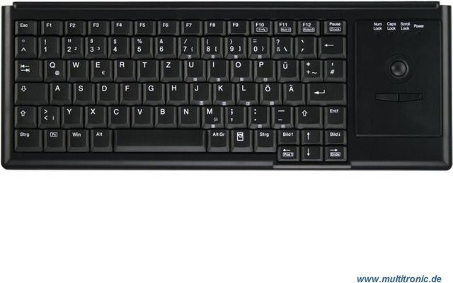 Active Key IndustrialKey AK-4400-T Tastatur mit USB-Anschluss, QWERTZ Deutsch, Schwarz - Bild 1