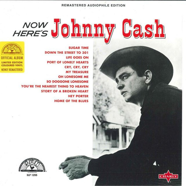 Johnny Cash - Now Here's Johnny Cash LP Vinyl, Charly Records, Folk & Country, Grau/Weiß, 2019 - Bild 1