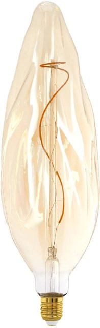 Eglo LED Leuchtmittel E27 Kerzenform in Warmweiß, dimmbar, transparent - Bild 1