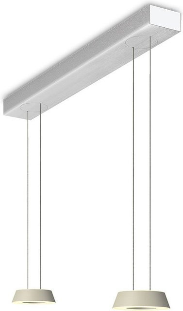 Oligo Glance 2-flammige LED-Pendelleuchte in Kaschmir-Aluminium gebürstet mit dimmbarer Höhenverstellung und warmweißem Licht (2700K) - Bild 1