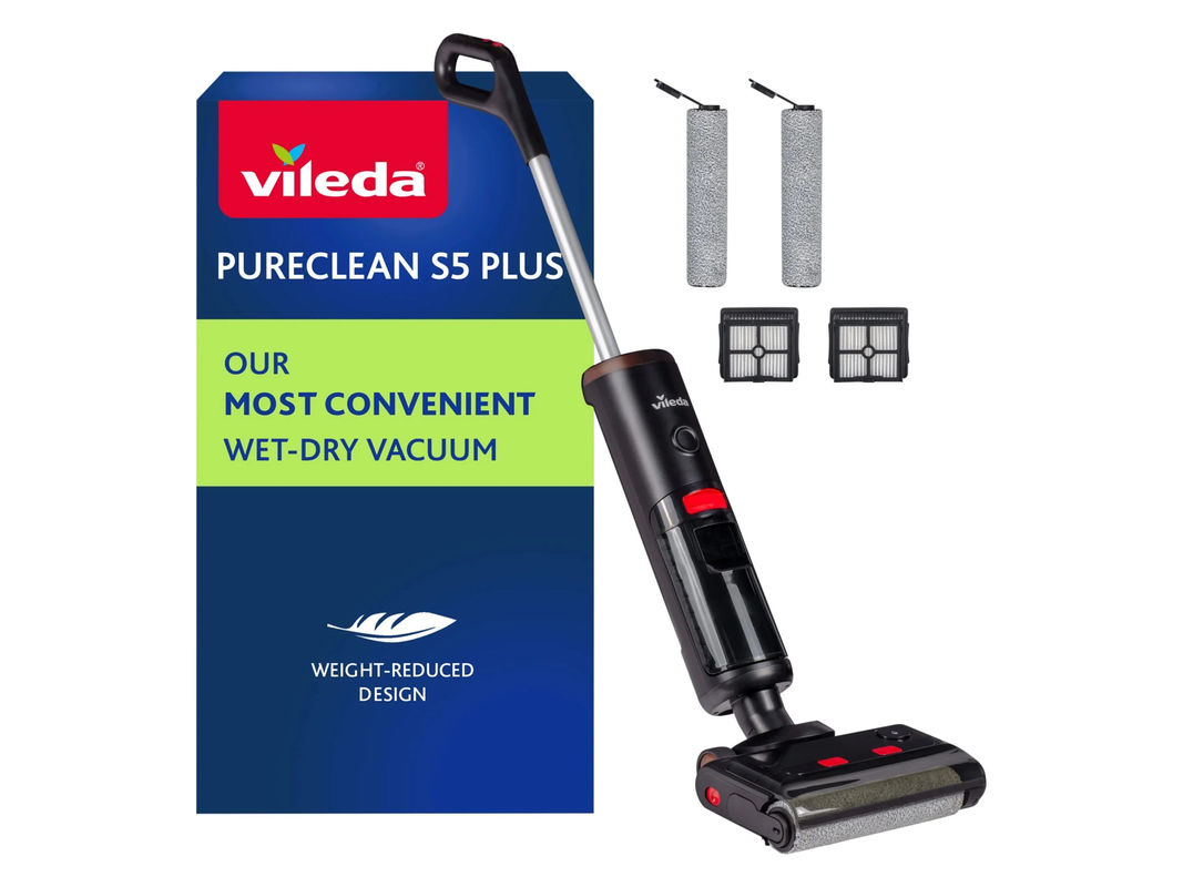 Vileda PureClean S5 Plus Nass- und Trockensauger in Schwarz und Silber - Bild 3