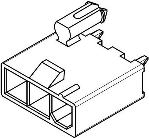 Molex Einbau-Stiftleiste Standard 1 Reihe aus Kunststoff 460143002 Tray - Bild 1