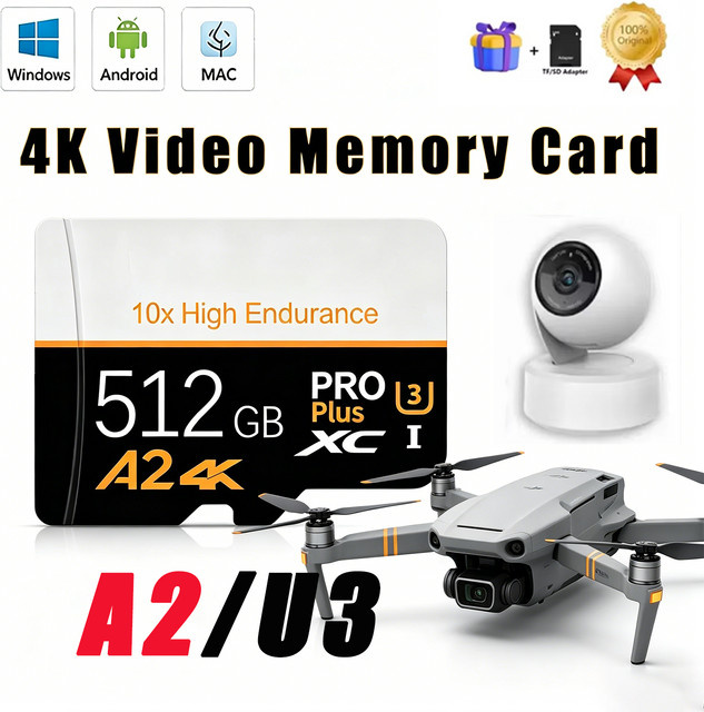 Hochgeschwindigkeits Micro-SD-Karte Klasse 10 U3 TF-Flashkarte für Handy und Kamera - Bild 1